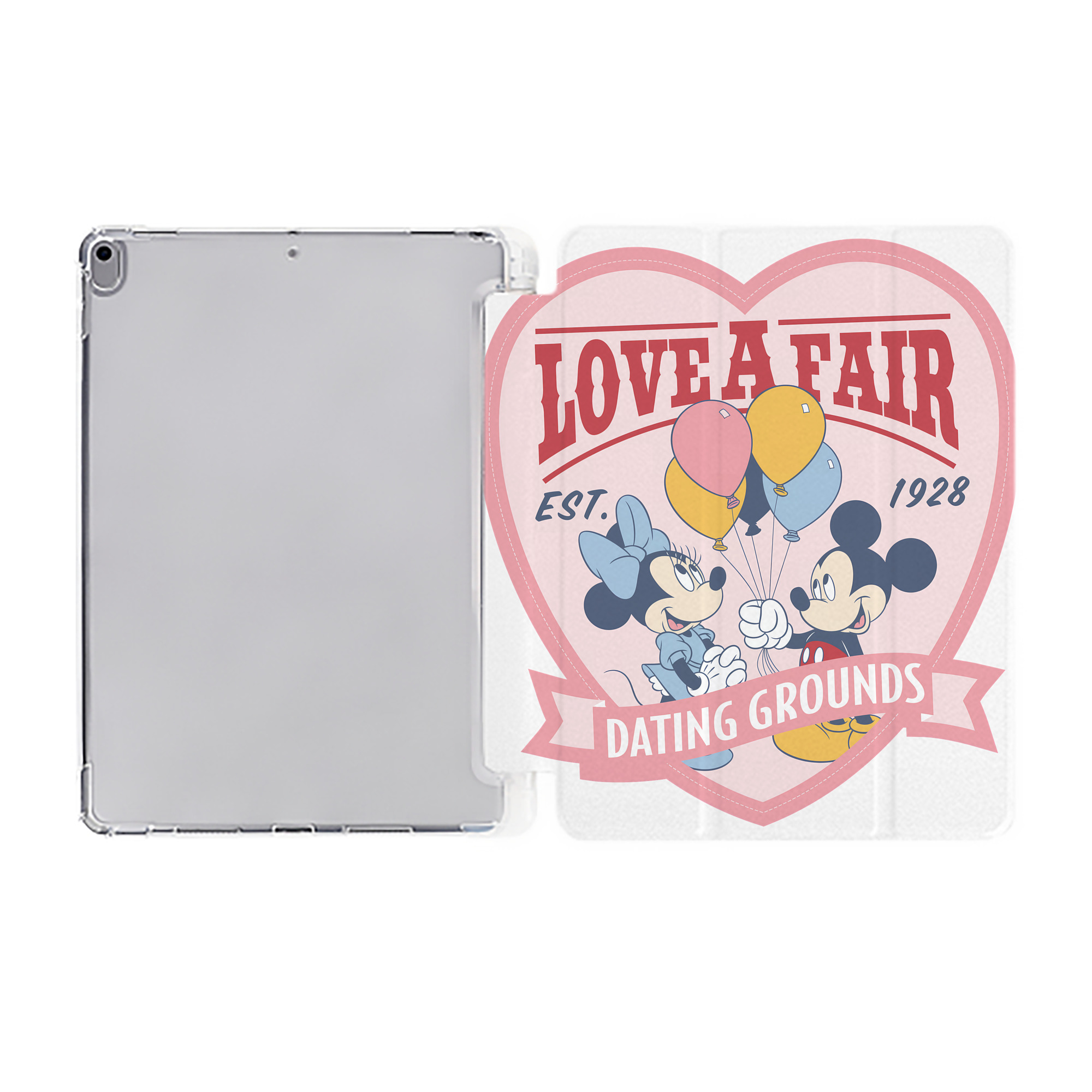 （画像用） ミッキーマウス Mickey Mouse IPad ケース ペン収納付き 三つ折りスタンド PUレザー×シリコン 対応機種9.5/10.5/10.9インチ